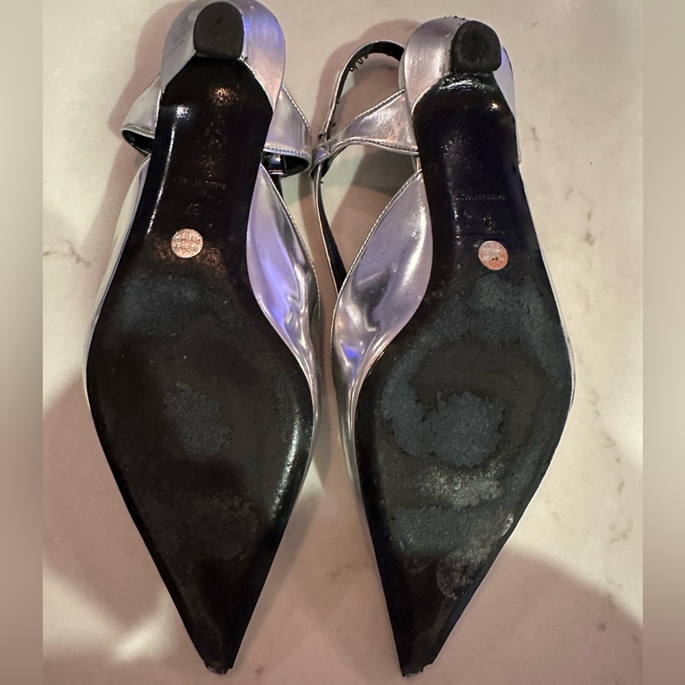 Proenza Schouler Metallic Silver Flats - Picture 4 of 4